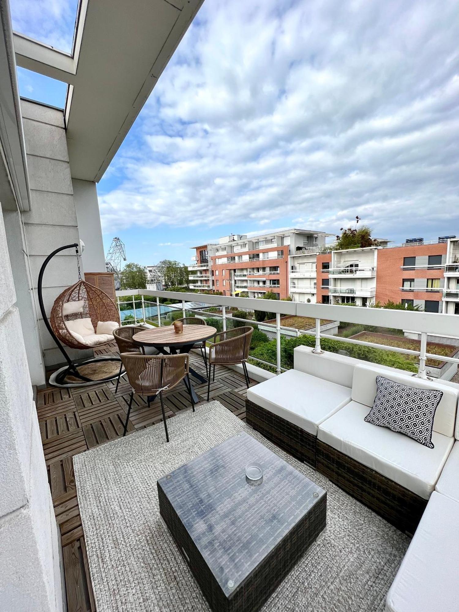Appartement Climatise 3 Etoiles T3 Chic A Strasbourg Avec Billard Et Terrasse 部屋 写真